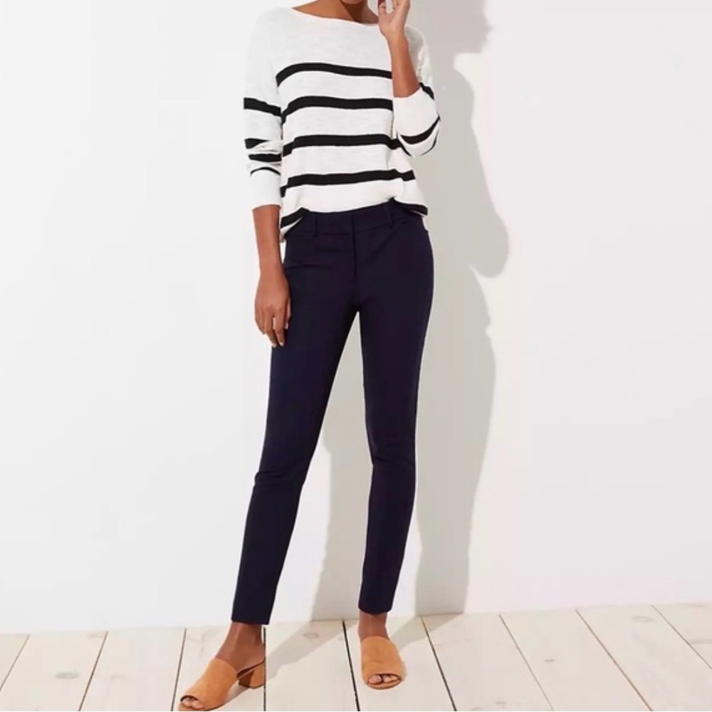 The Loft Black Slim Fit Ankle Pants Size 12/31